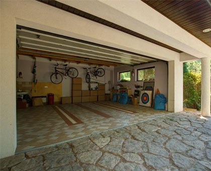 Garage With Storeroom