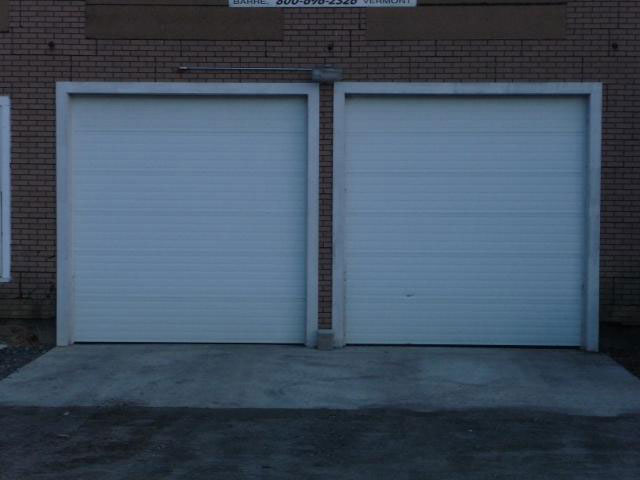 Two Closed Garage Doors