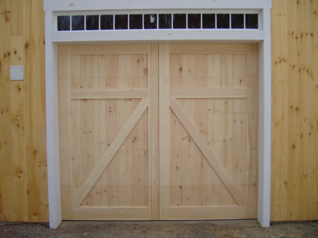 Close Up View of Garage Doors