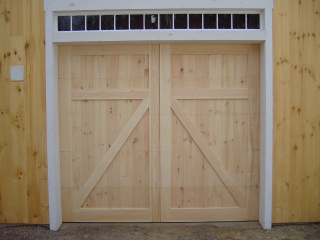 Close Up View of Garage Doors